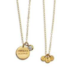 "Rescue Mama" Small 3/4" Coin with Crystal Necklace