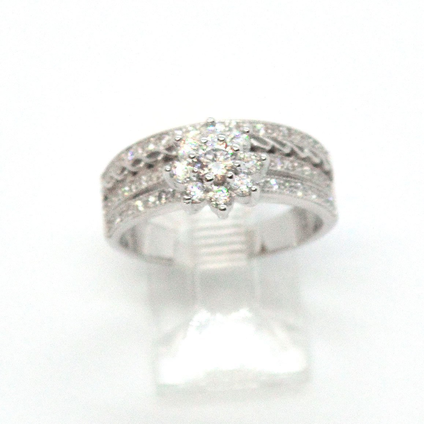 (2-5251-h9) Sterling Silver Women's Engagement Ring.