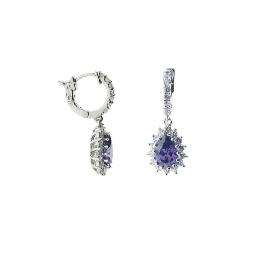 Royal Drop Huggie Earrings
