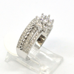 (2-5251-h9) Sterling Silver Women's Engagement Ring.