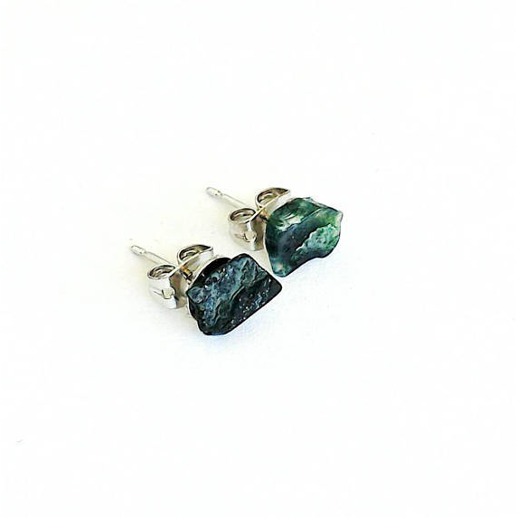 Bloodstone Stud Earrings