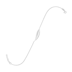 9" + 1" Sideways Feather Anklet