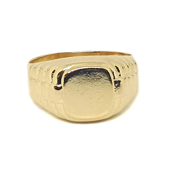 (1-3151-h5) Gold Overlay Watch Design Ring for Men.