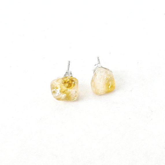 Citrine Stud Earrings