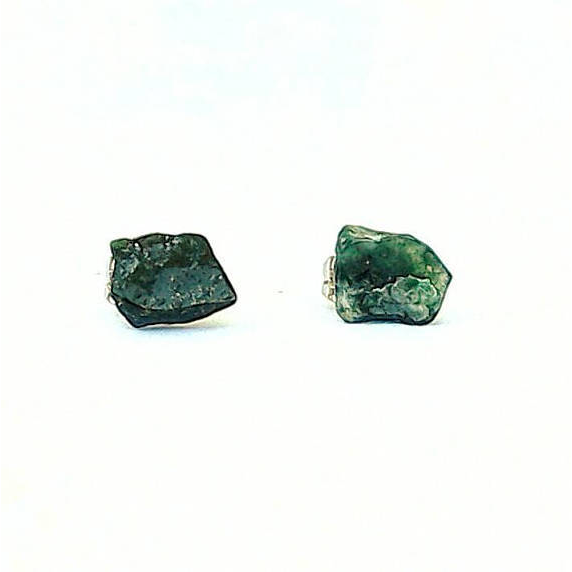 Bloodstone Stud Earrings