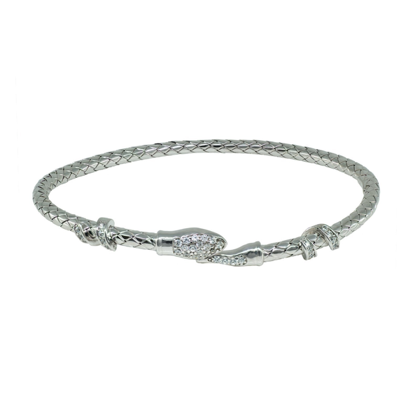 Sparkling Snake Head Bangle