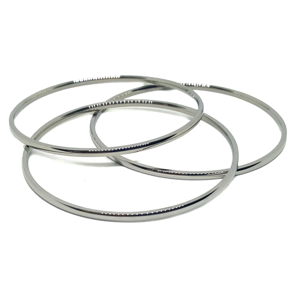 (4-5056-h6) Stainless Steel Stack-able Bangles, 2mm.
