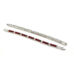 (4-4002-h10) Stainless Steel Elegua Bracelet.