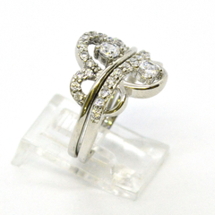 (2-5261-h9-1) Sterling Silver Women's 2pc Engagement Ring.